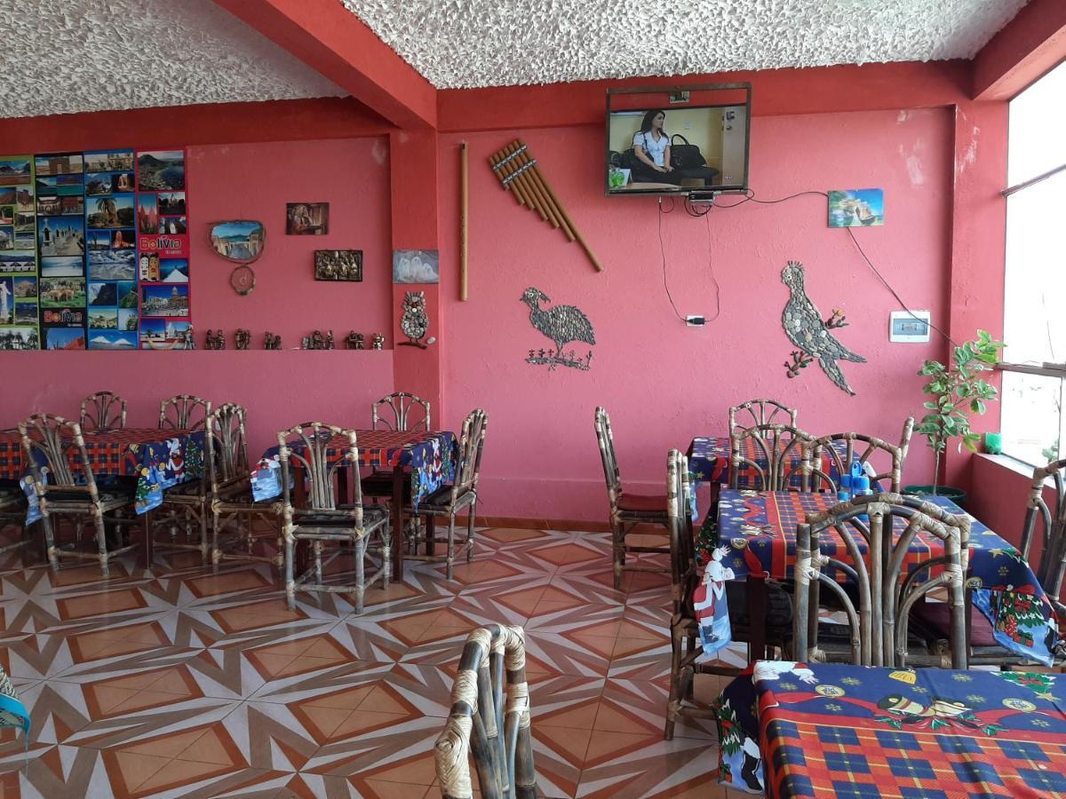 Hostal Resto Bar Flor De Mi Tierra Copacabana  Exteriér fotografie